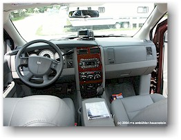 [ das cockpit unseres dodge durango ]