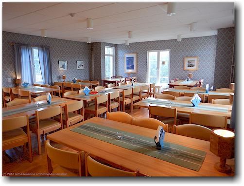 speisesaal der fjaellstation hemavan