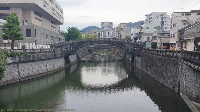 bruecken ueber den nakashima-gawa in nagasaki
