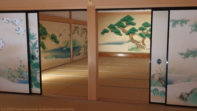 kunstvolle malerei im honmaru palast in nagoya