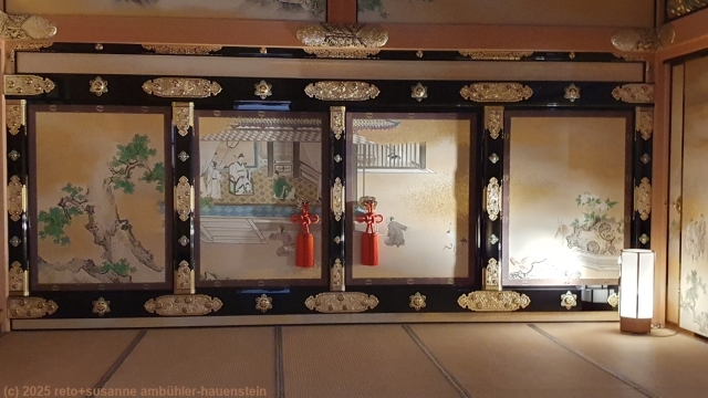kunstvolle malerei im honmaru palast in nagoya