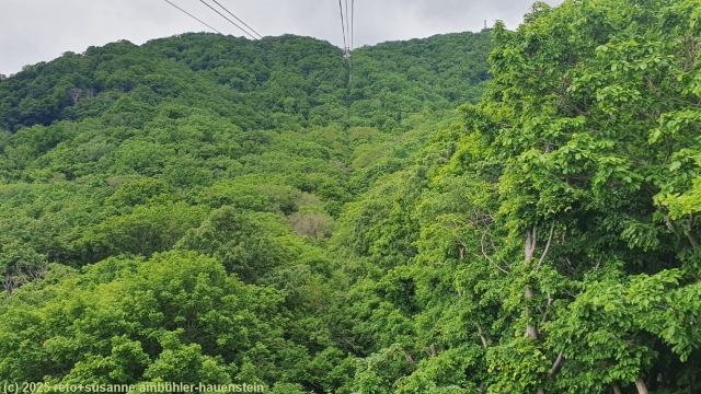 schwebebahn richtung mount moiwa in sapporo