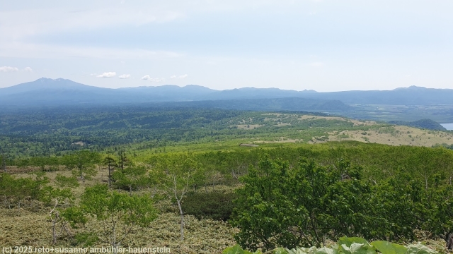 aussicht richtung sueden vom parkplatz highland koshimizu im akan-mashu nationalpark