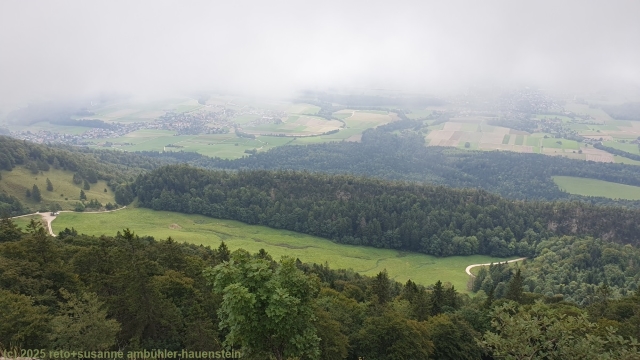 aussicht vom wanderweg entlang der stallflue