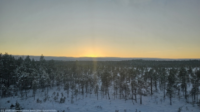 sonnenuntergang zwischen tampere und seinajoki