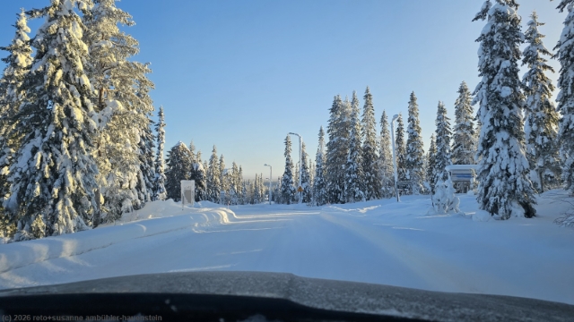 abfahrt in pikku-syoete bei -19�C