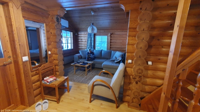 wohnzimmer in unserem haus auf dem camping hossan lumo