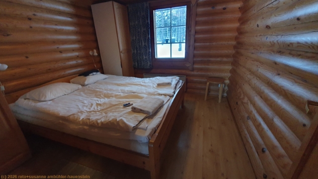 schlafzimmer in unserem haus auf dem camping hossan lumo