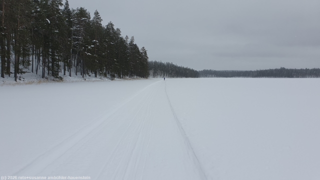 talvipyoeraeilyreitti ueber den pitkae-hoilua im hossa nationalpark