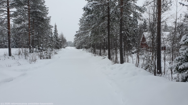 loipe hossan yrittaejien latu bei der siedlung alpo paasovaara