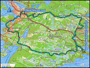 karte und hoehenprofil langlaufen ueber die loipen turjanvaaran aurinkolatu (teilstueck) & posionjaerven aurinkolatu (teilstueck) & pentik-maeki - kirintoevaara latu & kirintoevaaran ladut (teilstueck) & kirintoevaara - himmerki yhdyslatu bei posio