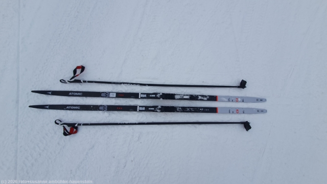 gemietete langlaufausruestung bei sallatunturi