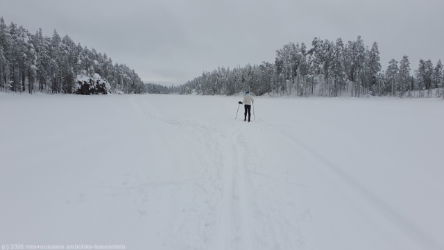 unpraeparierter abschnitt des kalliojaerven lenkki ueber den kalliojaervi bei salla