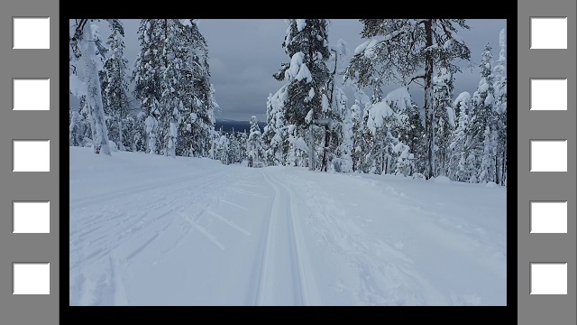 abfahrt auf der loipe tunturin ympaeri latu bei sallatunturi (film)
