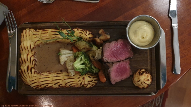 fantastisches nachtessen des restaurant im haparanda stadshotell