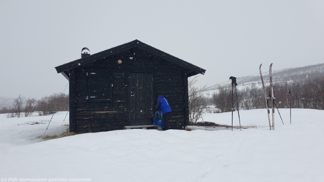 huette beim nordoestlichen ende des abiskojaure am kungsleden