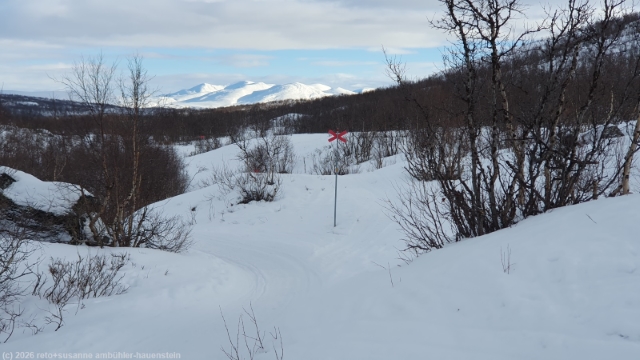 winterlicher kungsleden zurueck nach abisko