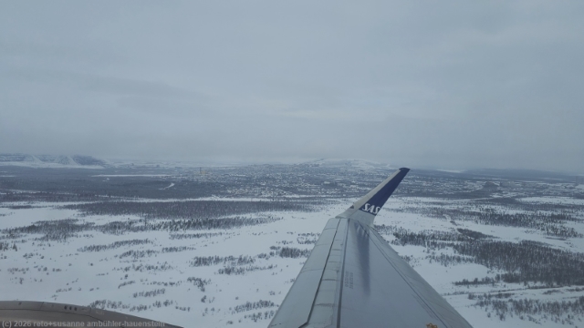 blick waehrend dem start auf kiruna