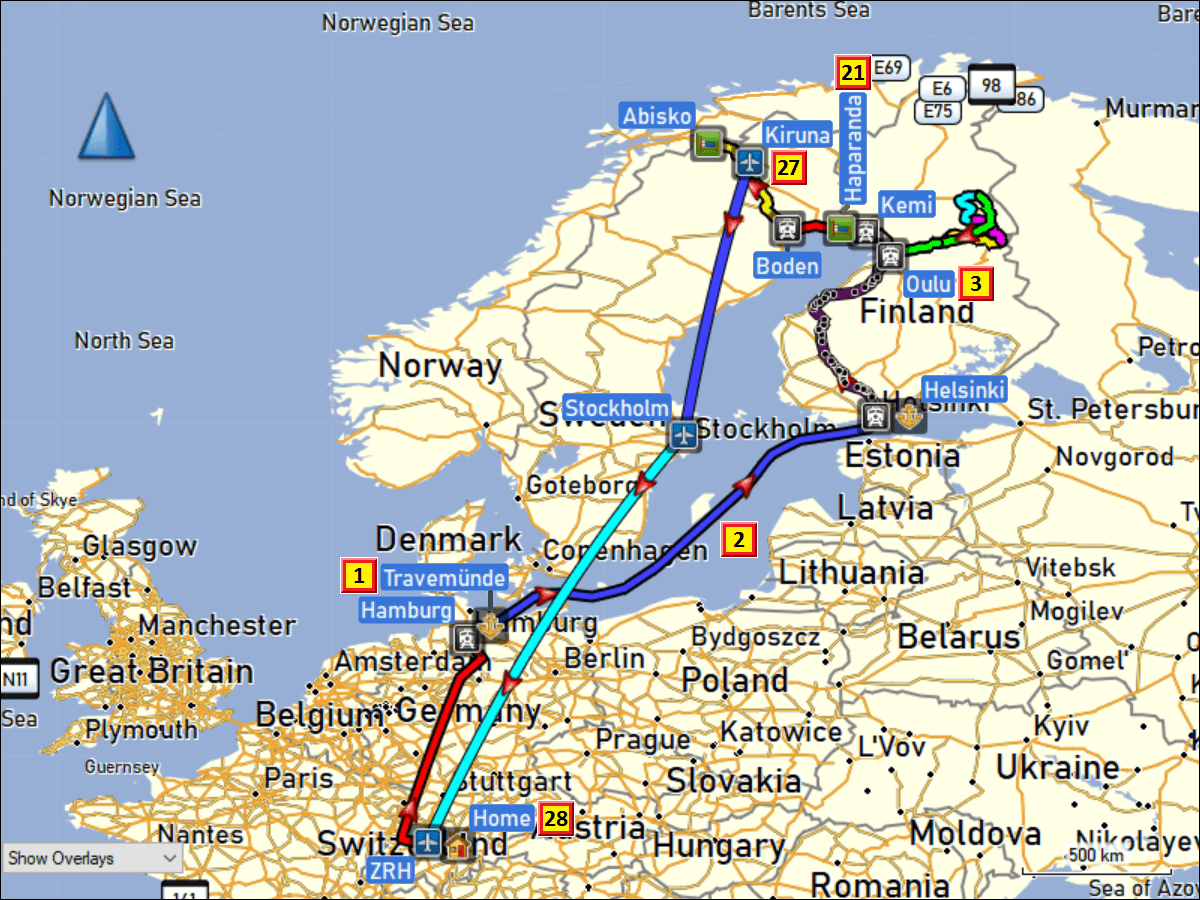 uebersichtskarte gesamte reise